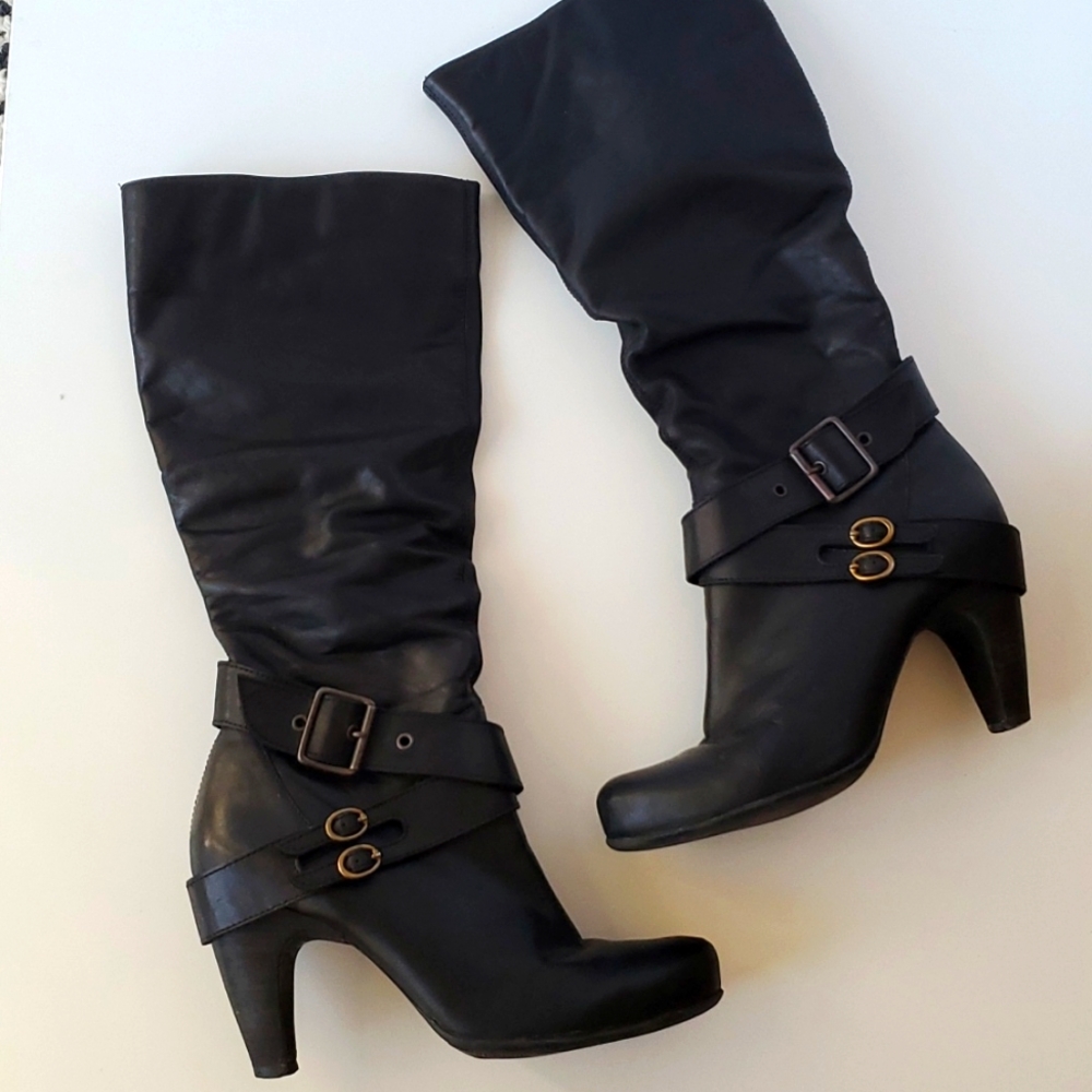B2 leather boots